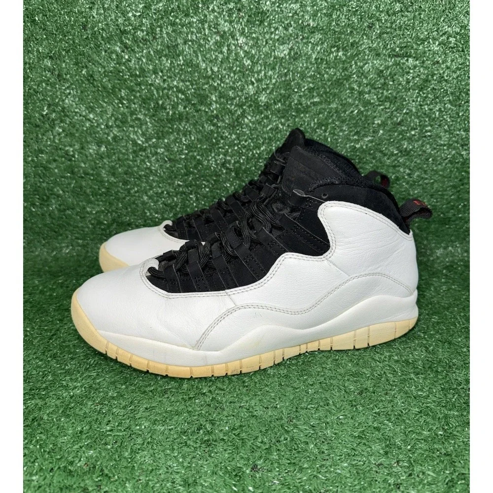 Air Jordan 10 Retro I'm Back Men Size 10 310805-104 White Black Basketball Shoes